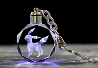 Llaveros de cristal con luz LED Llaveros de cristal con luz LED