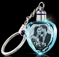 Llaveros de cristal con luz LED Llaveros de cristal con luz LED