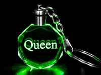 Llaveros de cristal con luz LED