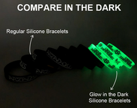 Pulseras de silicona glow