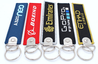 llaveros de tela bordados