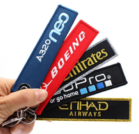 llaveros de tela bordados