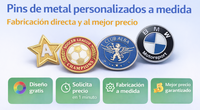 pedir presupuesto de pins de metal personalizados en un minuto