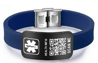 pulseras QR de metal marcadas en laser