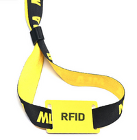 pulseras RFID de tela para eventos