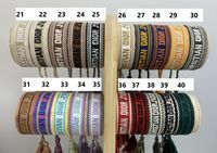 Pulseras de hilo bordado personalizadas Pulseras de hilo bordado personalizadas