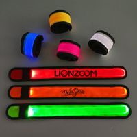pulseras led con velcro personalizadas con logo