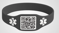 pulseras con forma y código Qr