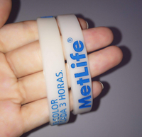 pulseras de silicona UV que cambian de color con el sol