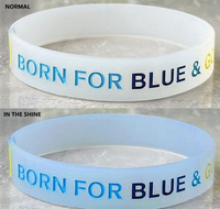 pulseras de silicona UV que cambian de color con el sol